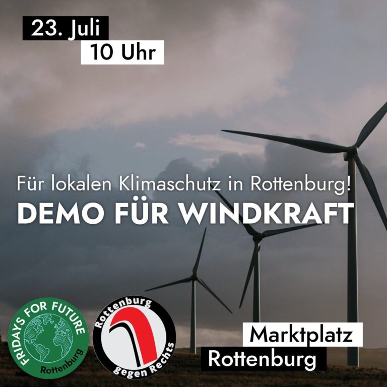 Demo für Windkraft
